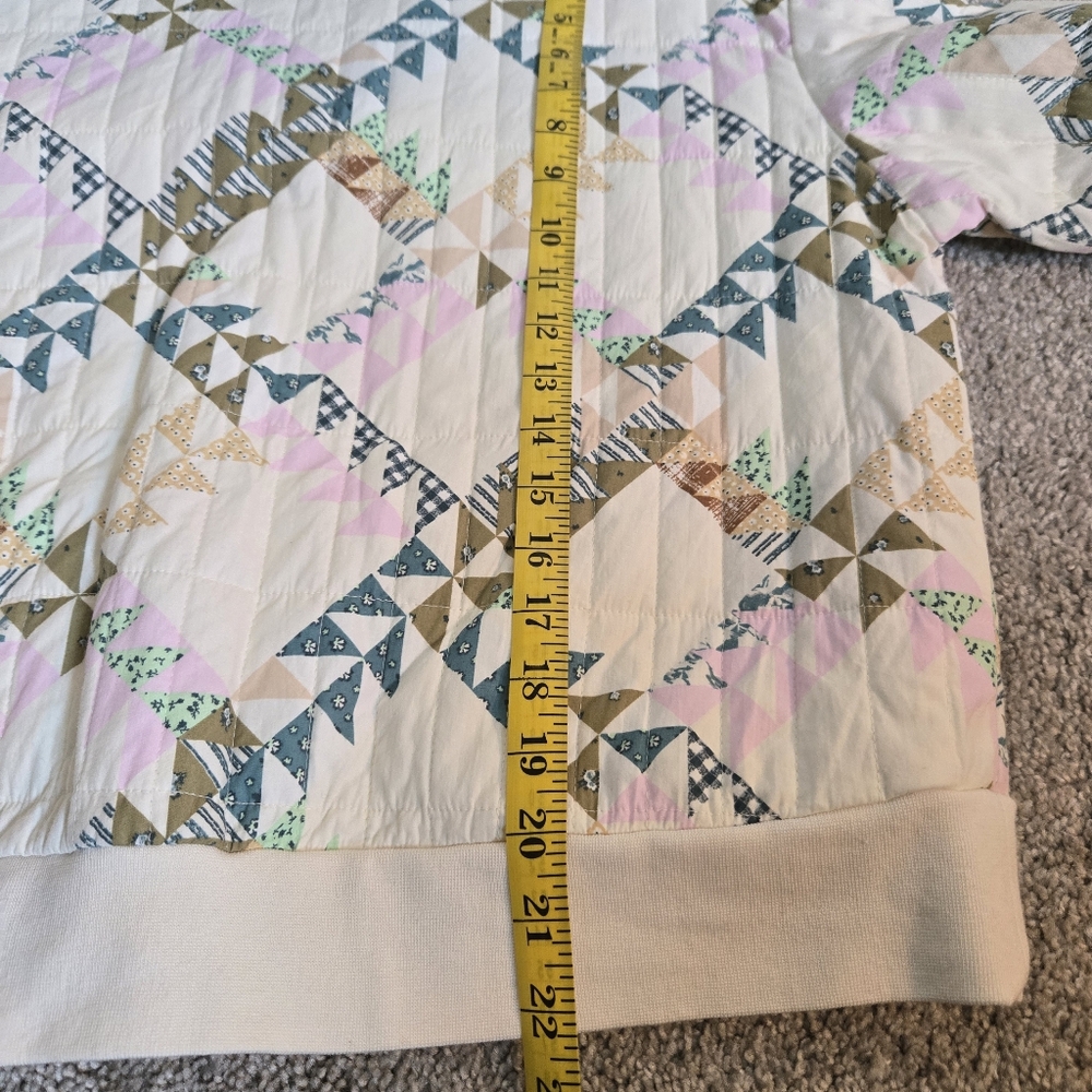 NWOT Universal Thread Patchwork Quilted Crewneck … - image 8